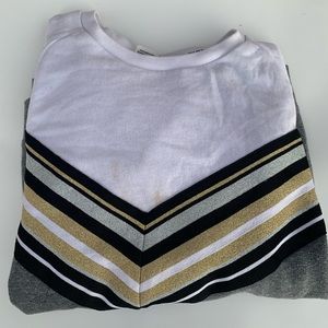 PINK gold and grey sweater